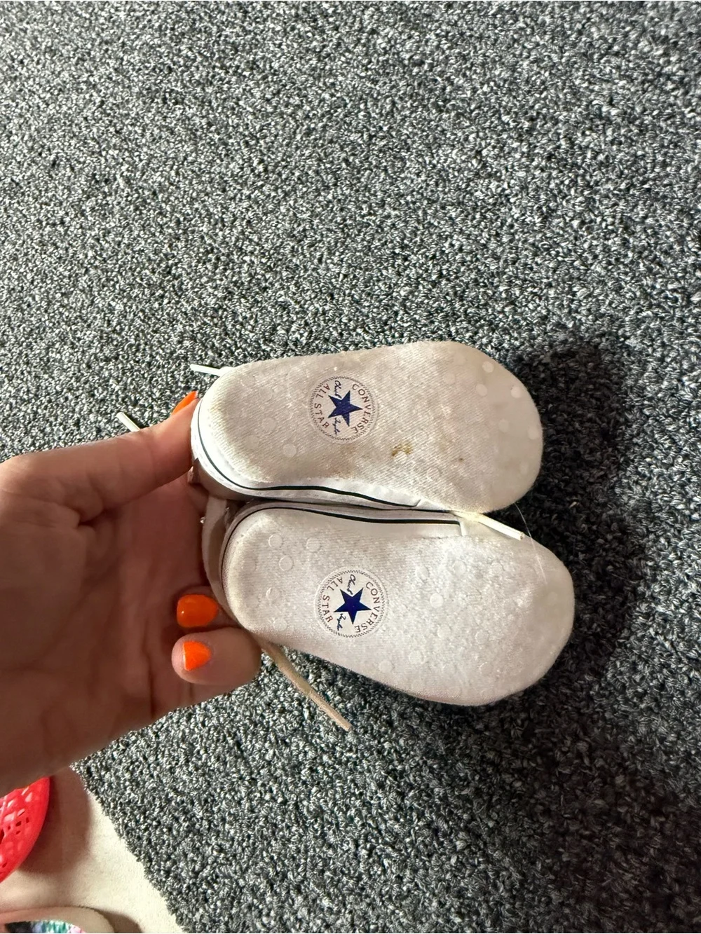 Converse Kids White High-Top Sneaker size 1